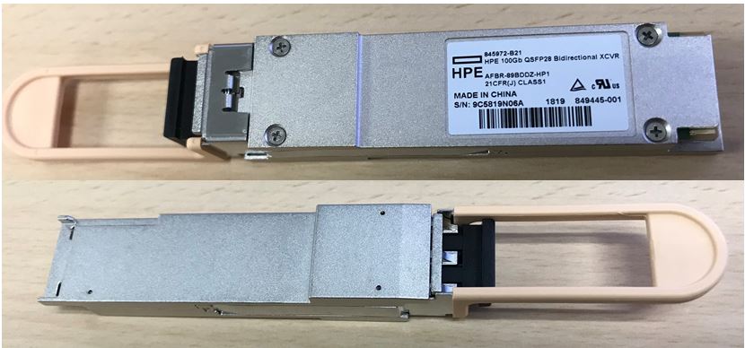 HP 100Gb QSFP28 Bidi Transceiver Module (849445-001) thumbnail
