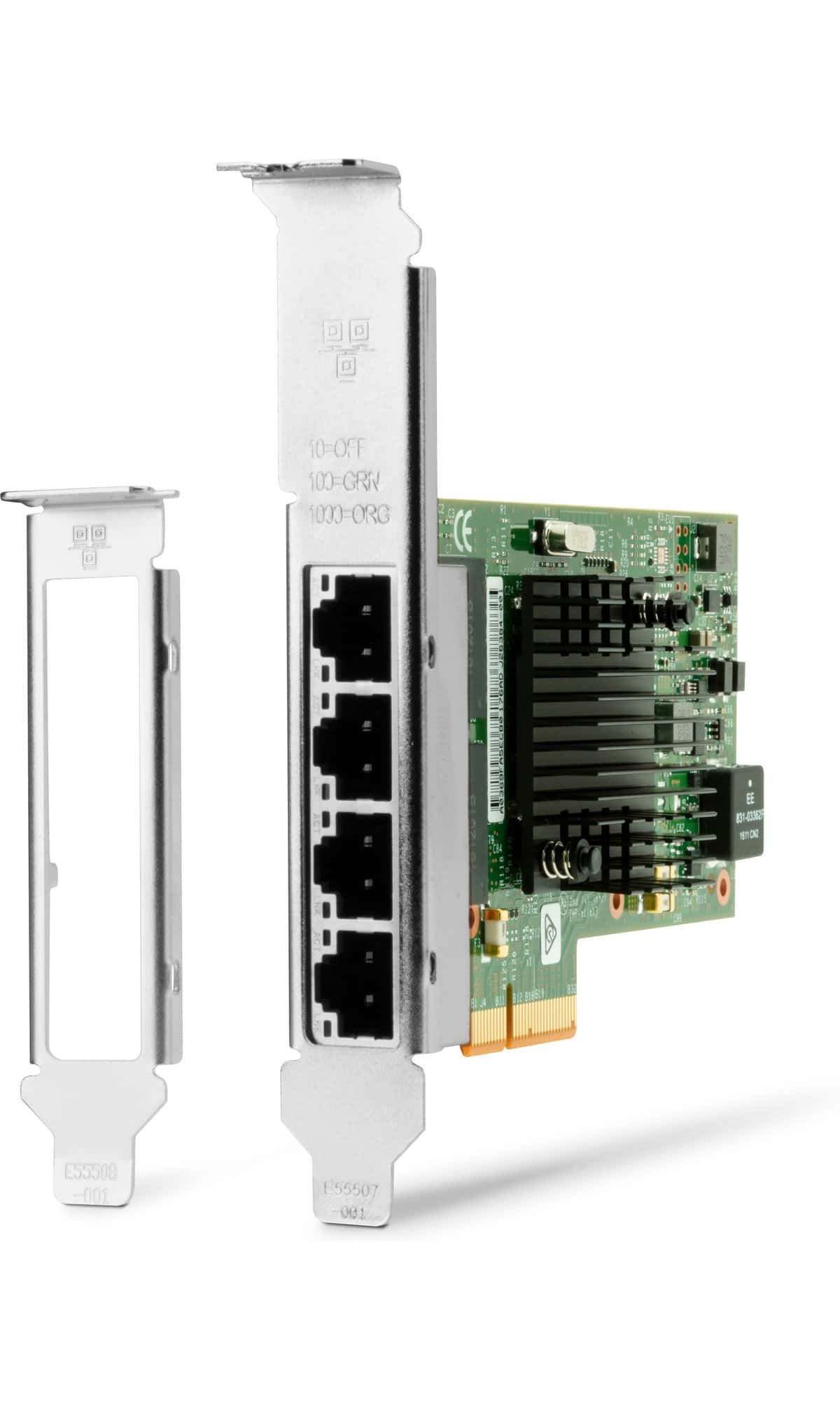 HP PCIE X4 GBE 4P CU LP INTELI350 CTRL (861917-901) thumbnail