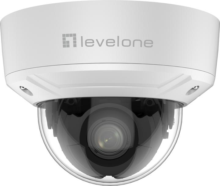 LevelOne Gemini Zoom IP Camera, 8-MP, H.265, 802.3af, Poe, IR LEDs, Indoor-Outdoor, Two-Way Audio (FCS-3098V2) thumbnail