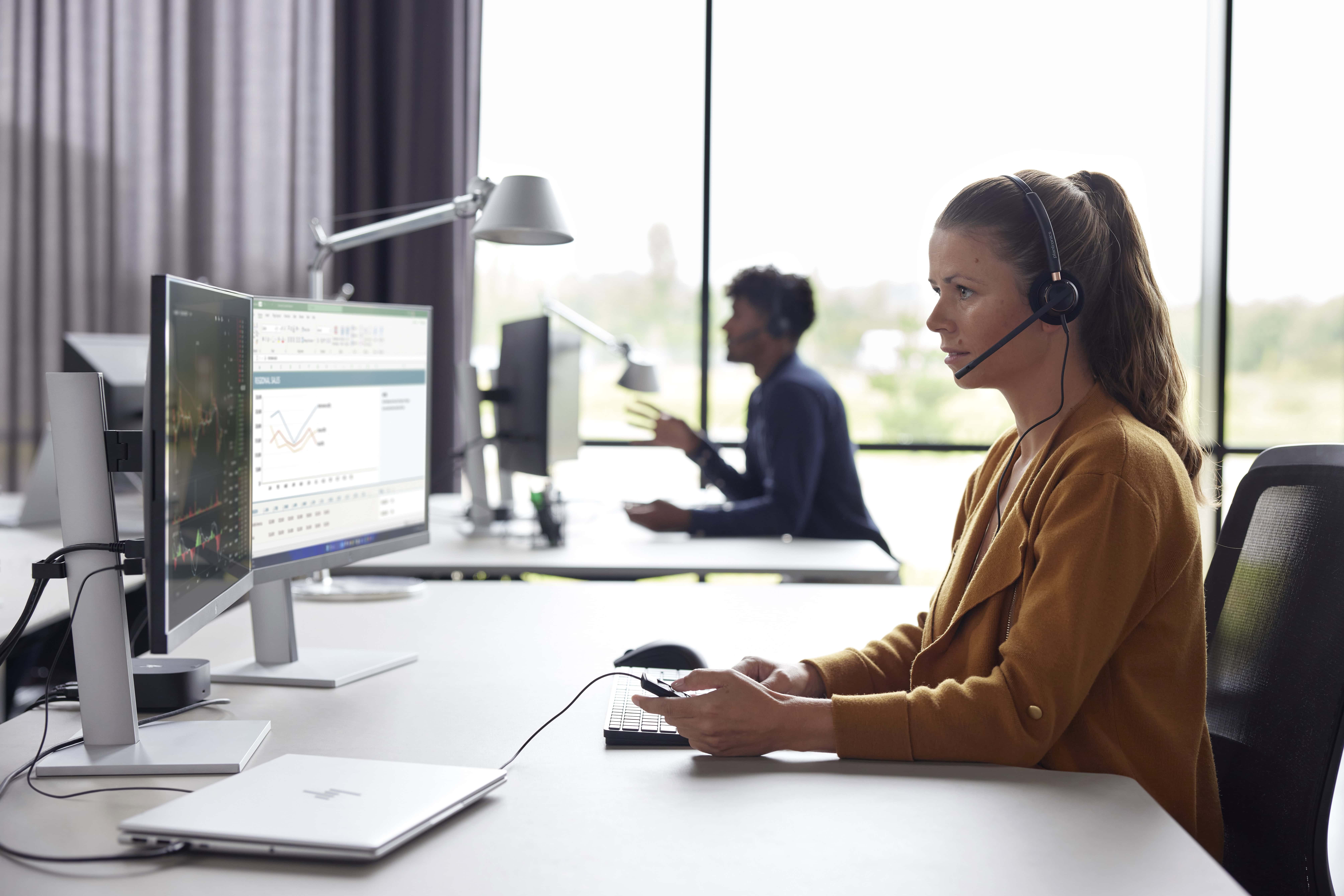 HP Poly EncorePro 530-headset met Quick Disconnect (783P3AA#ABB) thumbnail