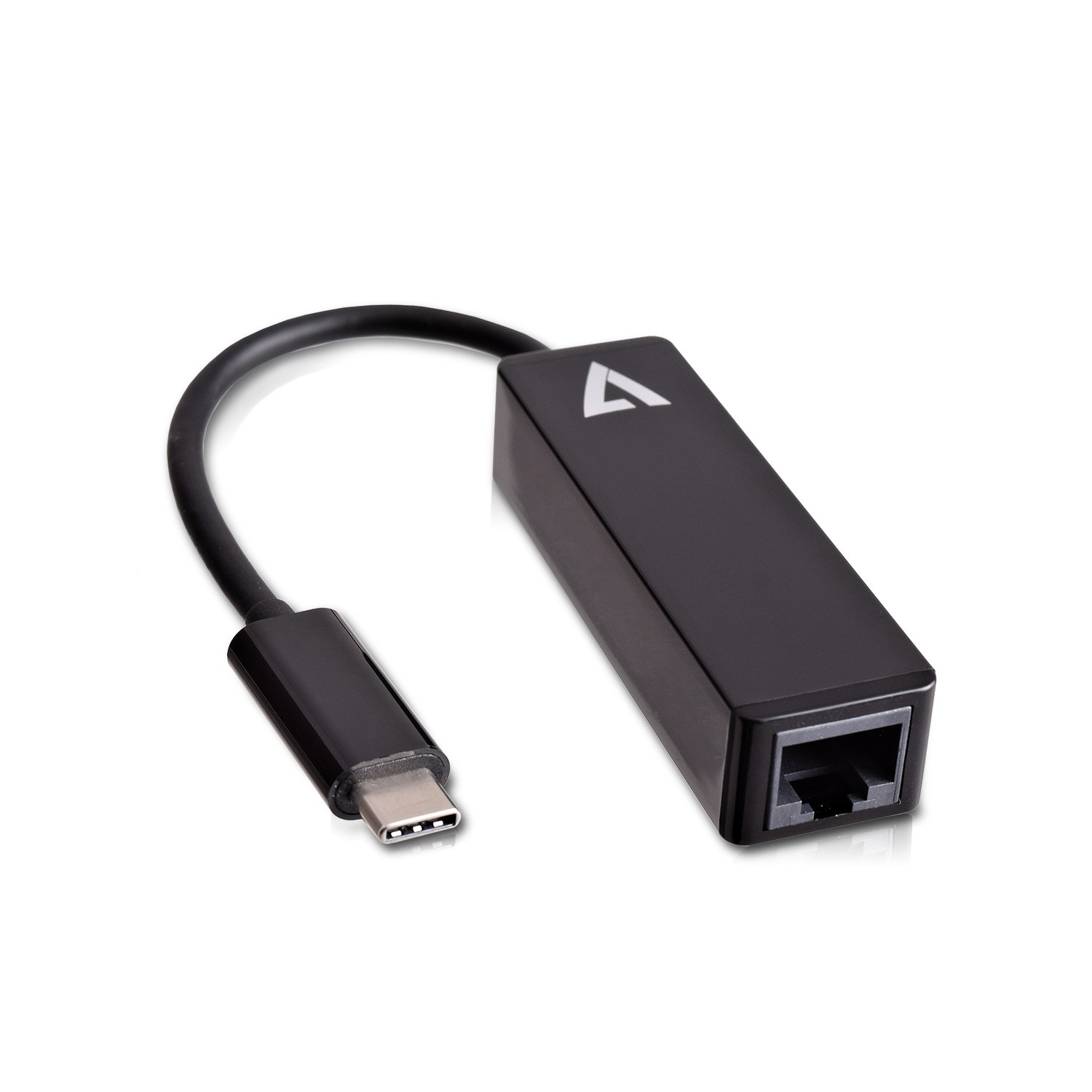 V7 V7UCRJ45-BLK-1E USB grafische adapter Zwart (V7UCRJ45-BLK-1E) thumbnail