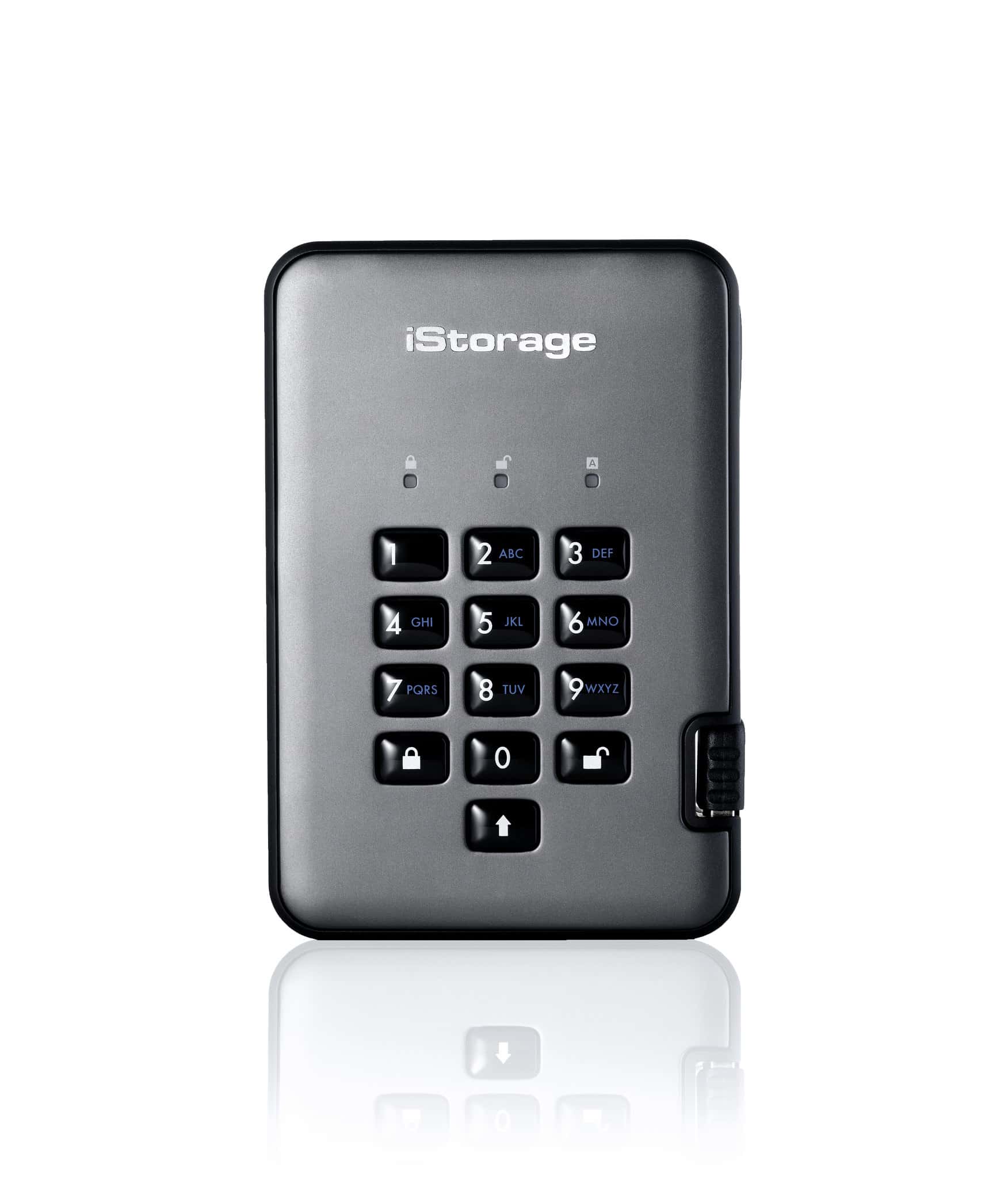 iStorage diskAshur PRO2 externe harde schijf 500 GB Zwart, Grafiet (IS-DAP2-256-500-C-G) thumbnail