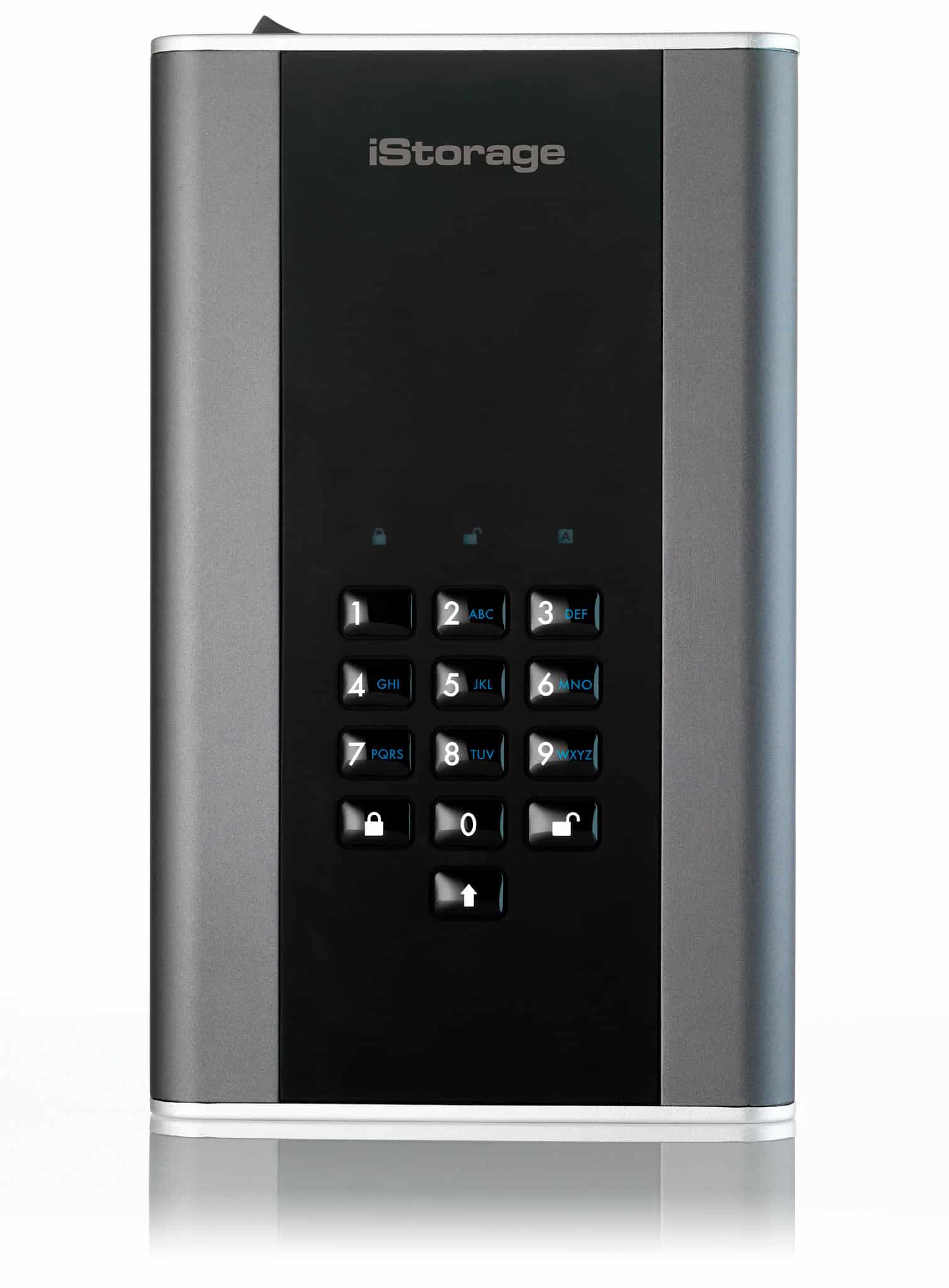 iStorage IS-DT2-256-18000-C-X externe harde schijf 18 TB USB Type-A 3.2 Gen 1 (3.1 Gen 1) Zwart (IS-DT2-256-18000-C-X) thumbnail