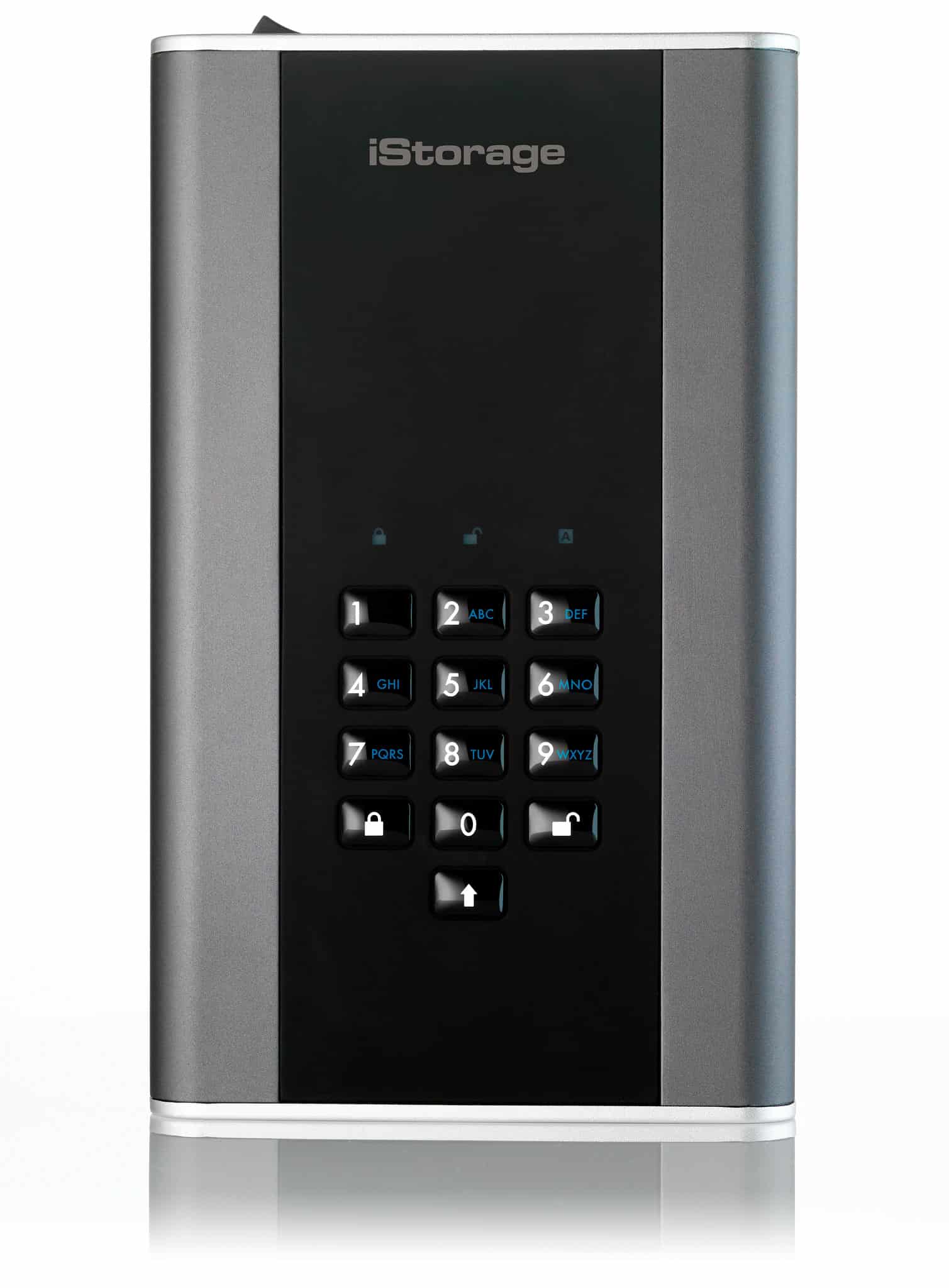iStorage DiskAshur DT2 externe harde schijf 2000 GB Zwart, Grijs (IS-DT2-256-2000-C-X) thumbnail