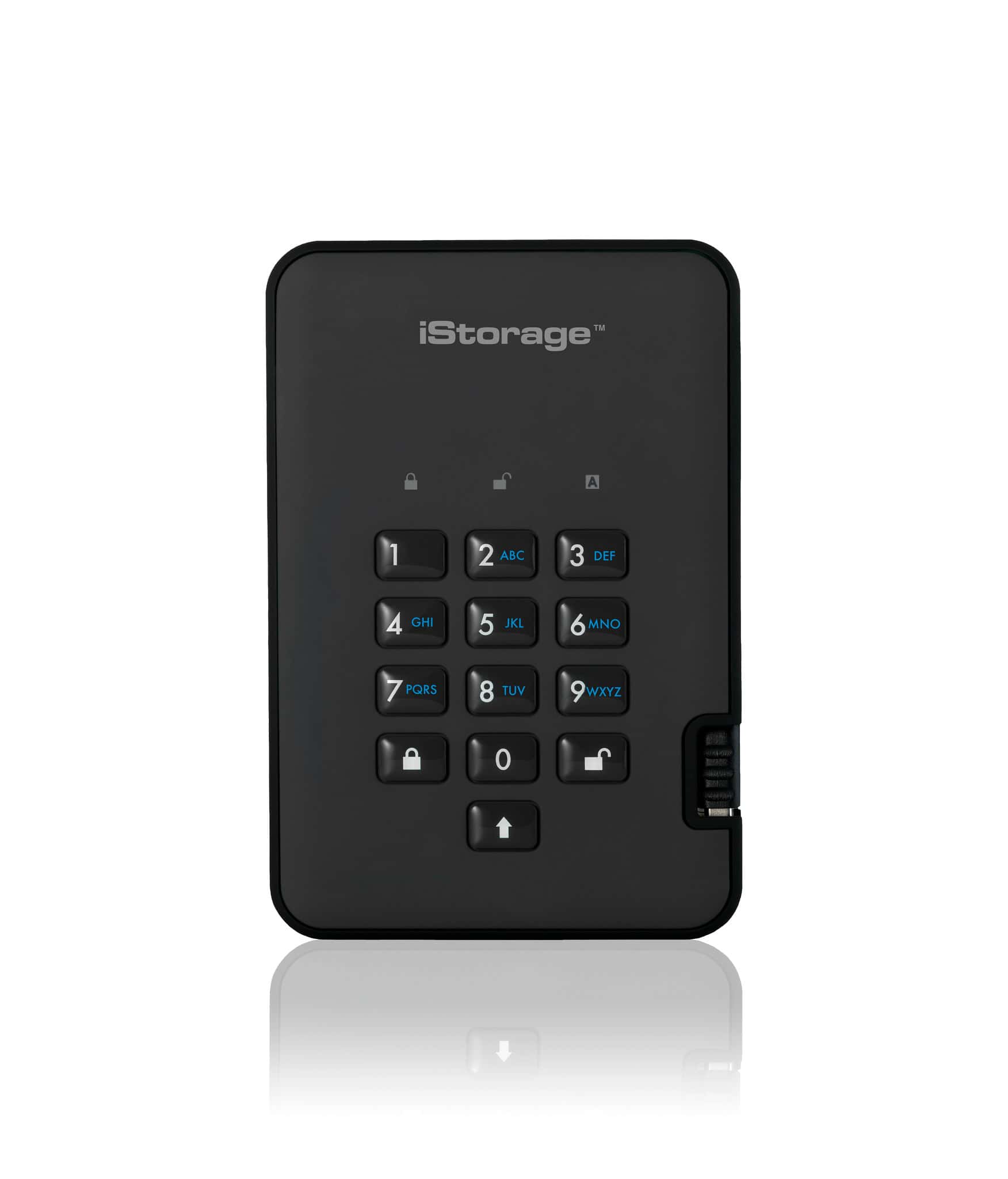 iStorage diskAshur 2 1000 GB Zwart (ISDA2256SSD1000B) thumbnail