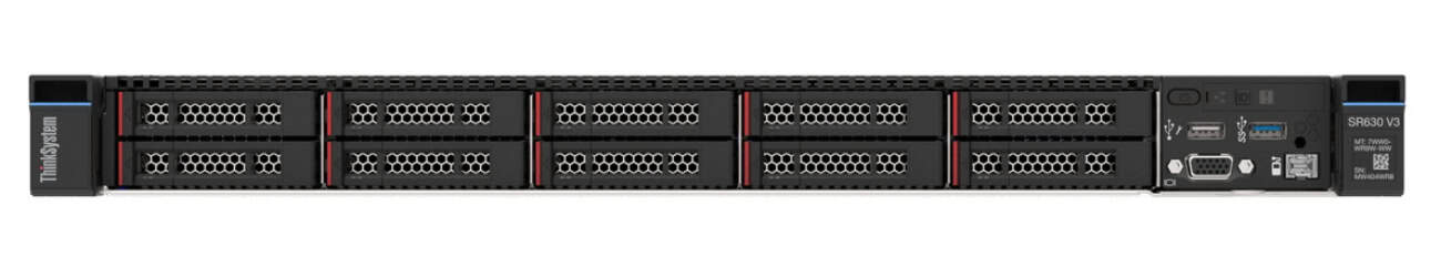 Lenovo ThinkSystem SR630 V3 server Rack (1U) Intel® Xeon® Silver 4514Y 2 GHz 32 GB DDR5-SDRAM 750 W (7D73100CEA) thumbnail