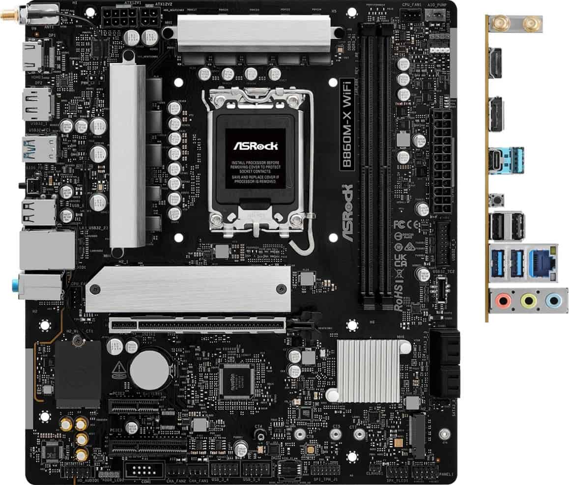 ASRock B860M-X WiFi 1851 mATX HDMI/DP DDR5 (90-MXBRY-A0UAYZ) (90-MXBRY-A0UAYZ) thumbnail