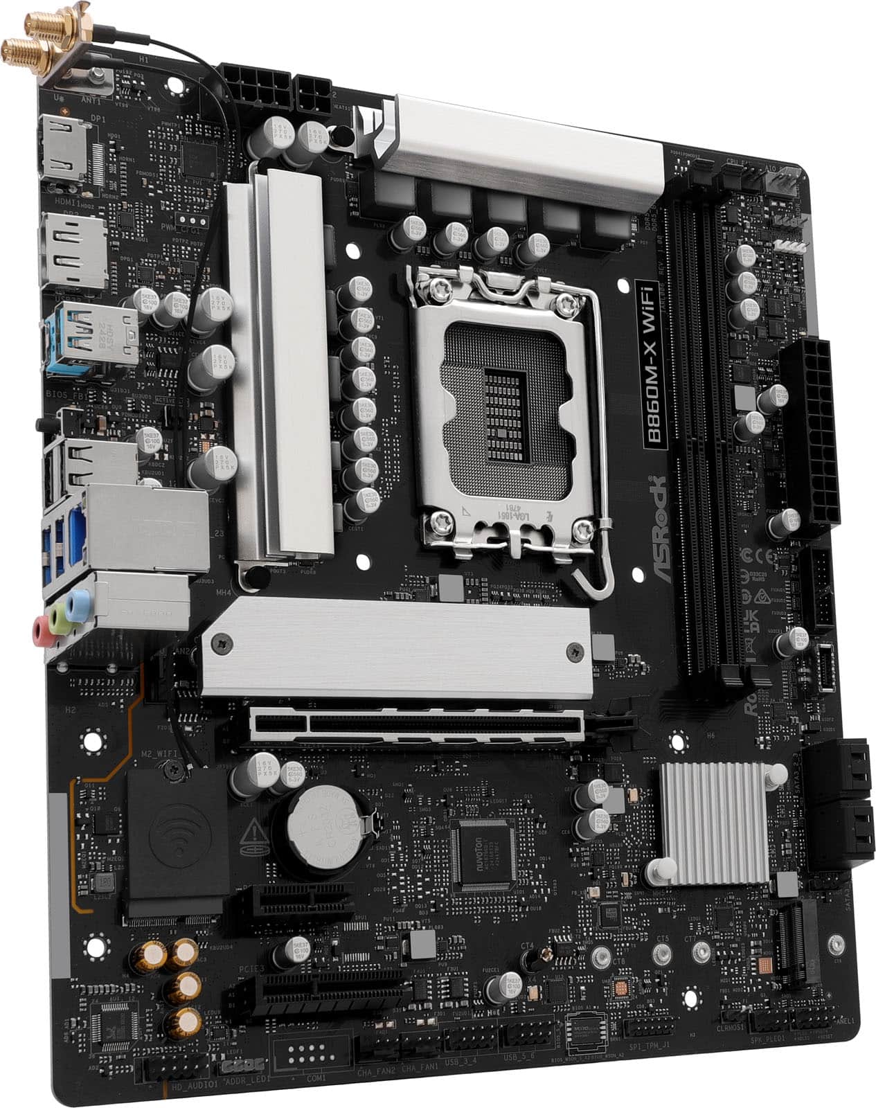 ASRock B860M-X WiFi 1851 mATX HDMI/DP DDR5 (90-MXBRY0-A0UAYZ) thumbnail
