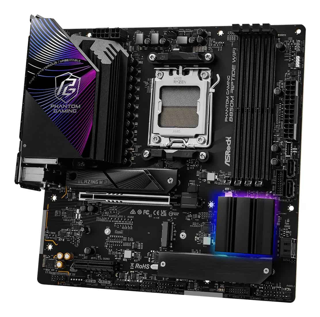 ASRock B850M Riptide WiFi Mainboard (90-MXBS3-A0UAYZ) thumbnail