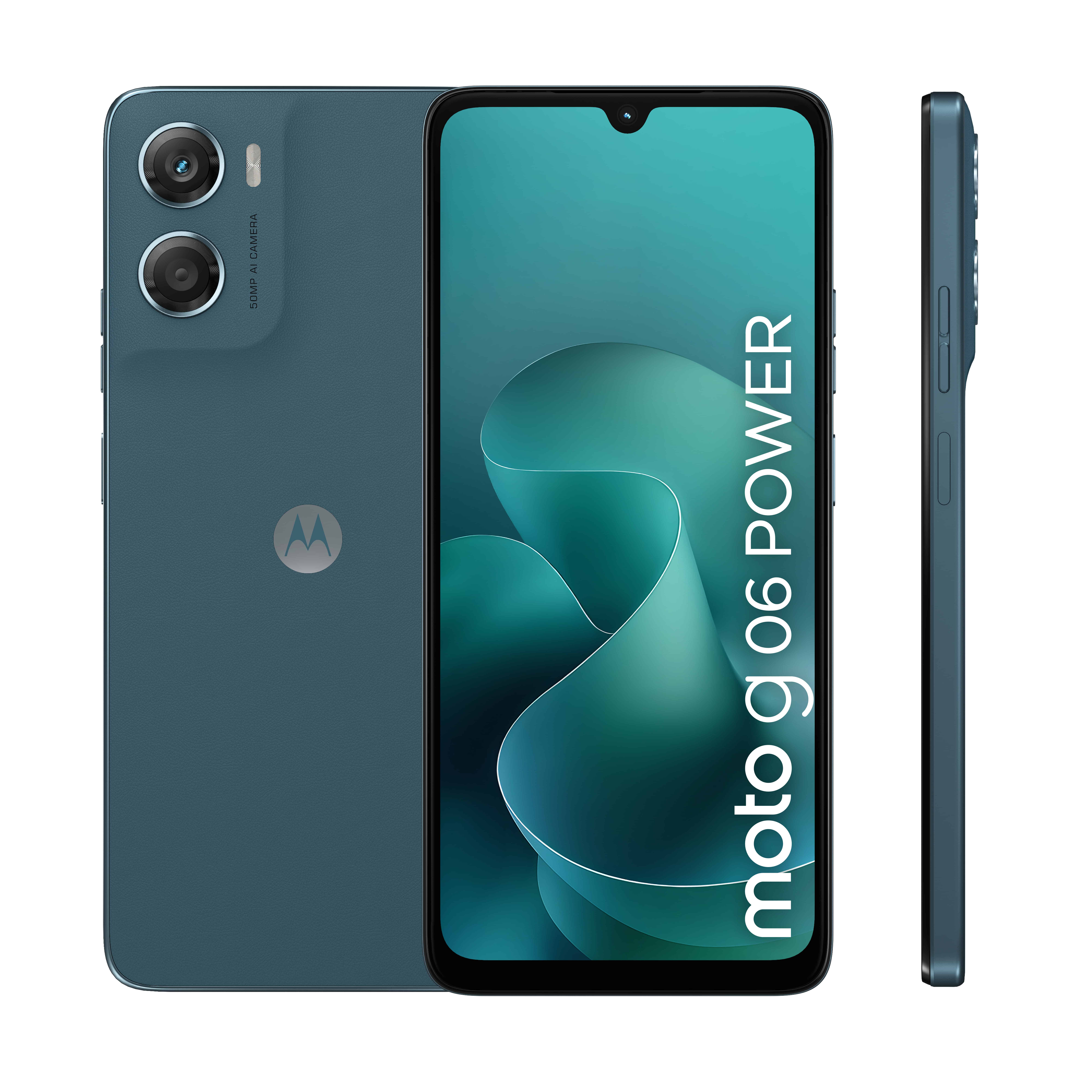 Motorola moto g06 power 17,5 cm (6.88) Dual SIM Android 15 4G USB Type-C 4 GB 64 GB 7000 mAh Blauw (PB9W0005PL) thumbnail