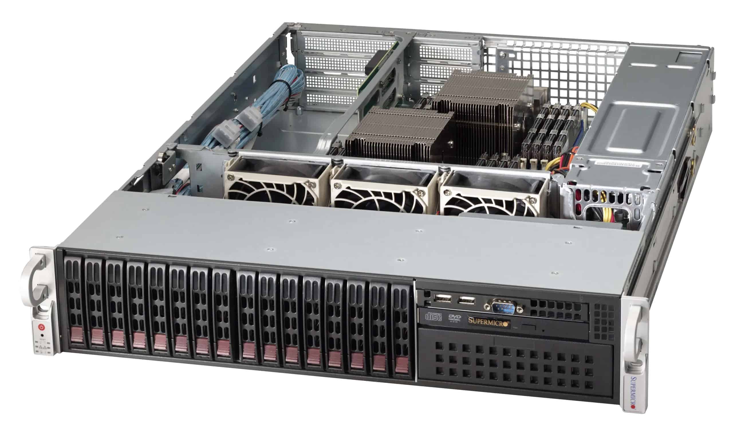 Super Micro Supermicro 2U 12x3.5 hot-swap drive 2x1200W ohne OS (CSE-826BAC4-R1K23WB) thumbnail
