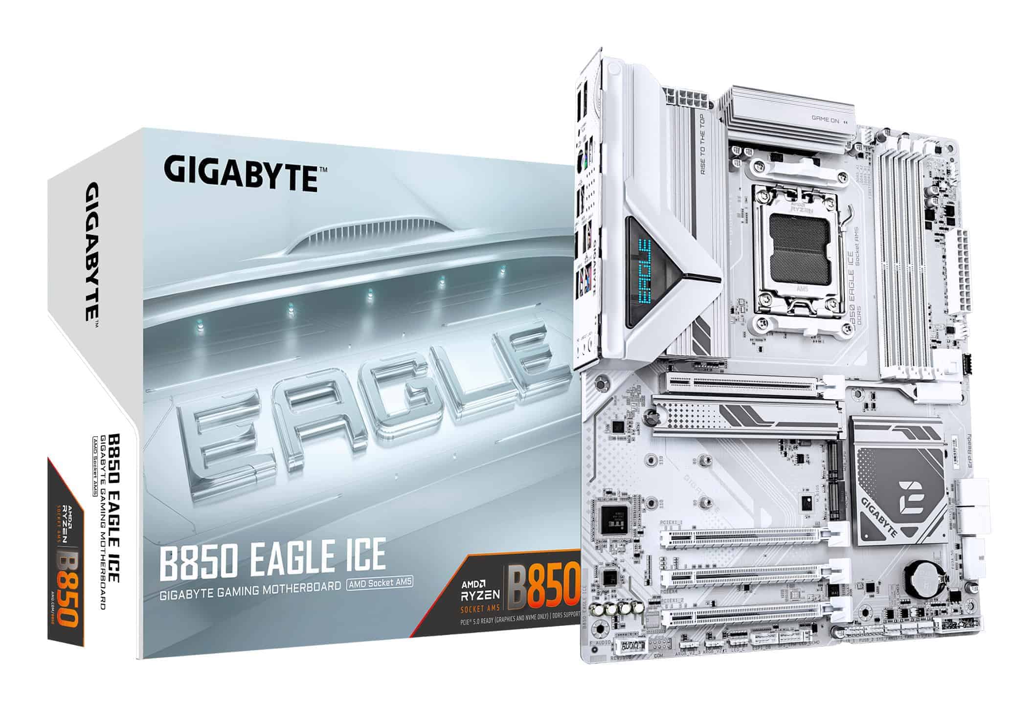 GIGABYTE B850 EAGLE ICE moederbord AMD B850 Socket AM5 ATX (B850 EAGLE ICE) thumbnail