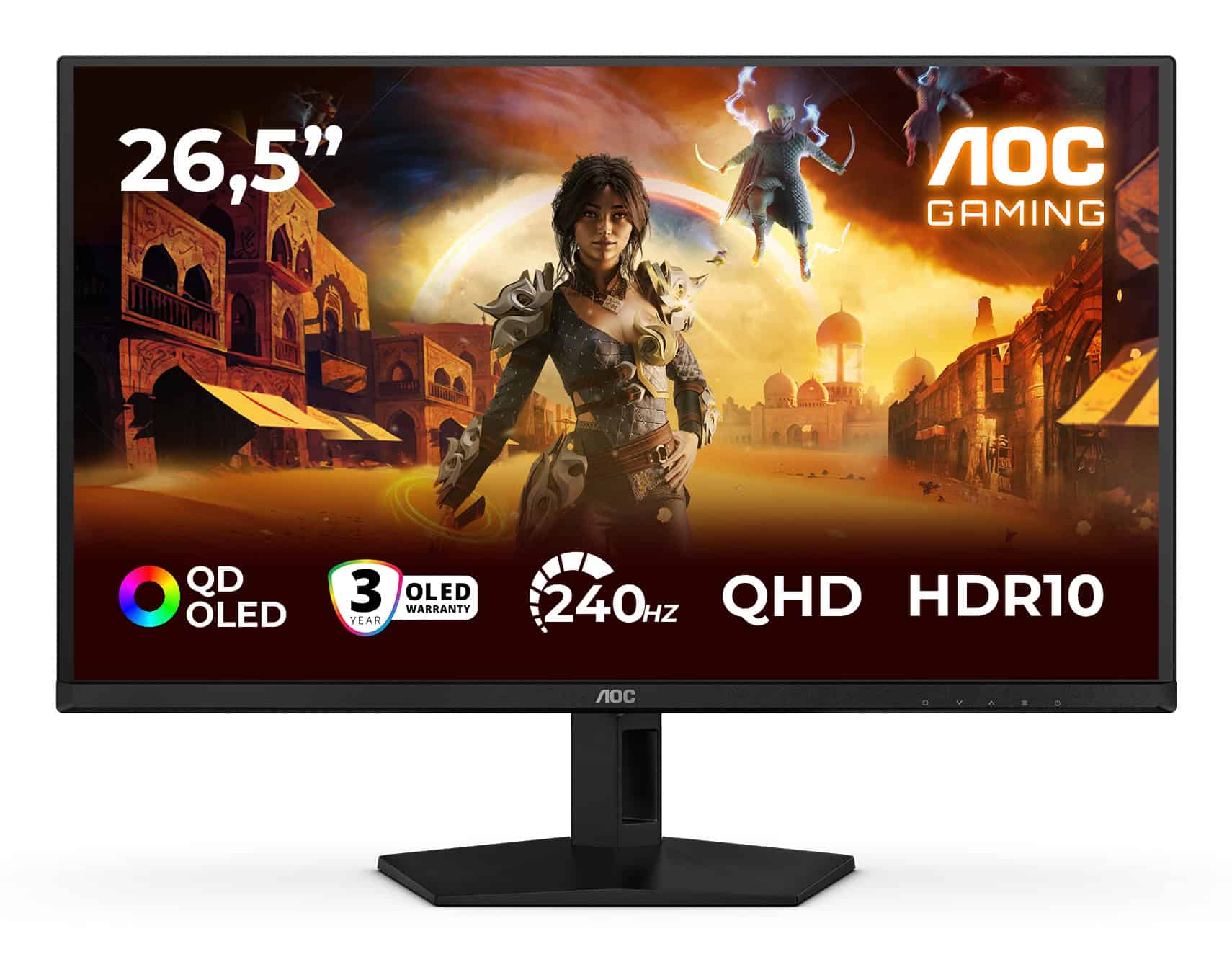 AOC G4 Q27G41ZDF computer monitor 67,3 cm (26.5) 2560 x 1440 Pixels Quad HD QD-OLED Zwart, Rood (Q27G41ZDF) thumbnail