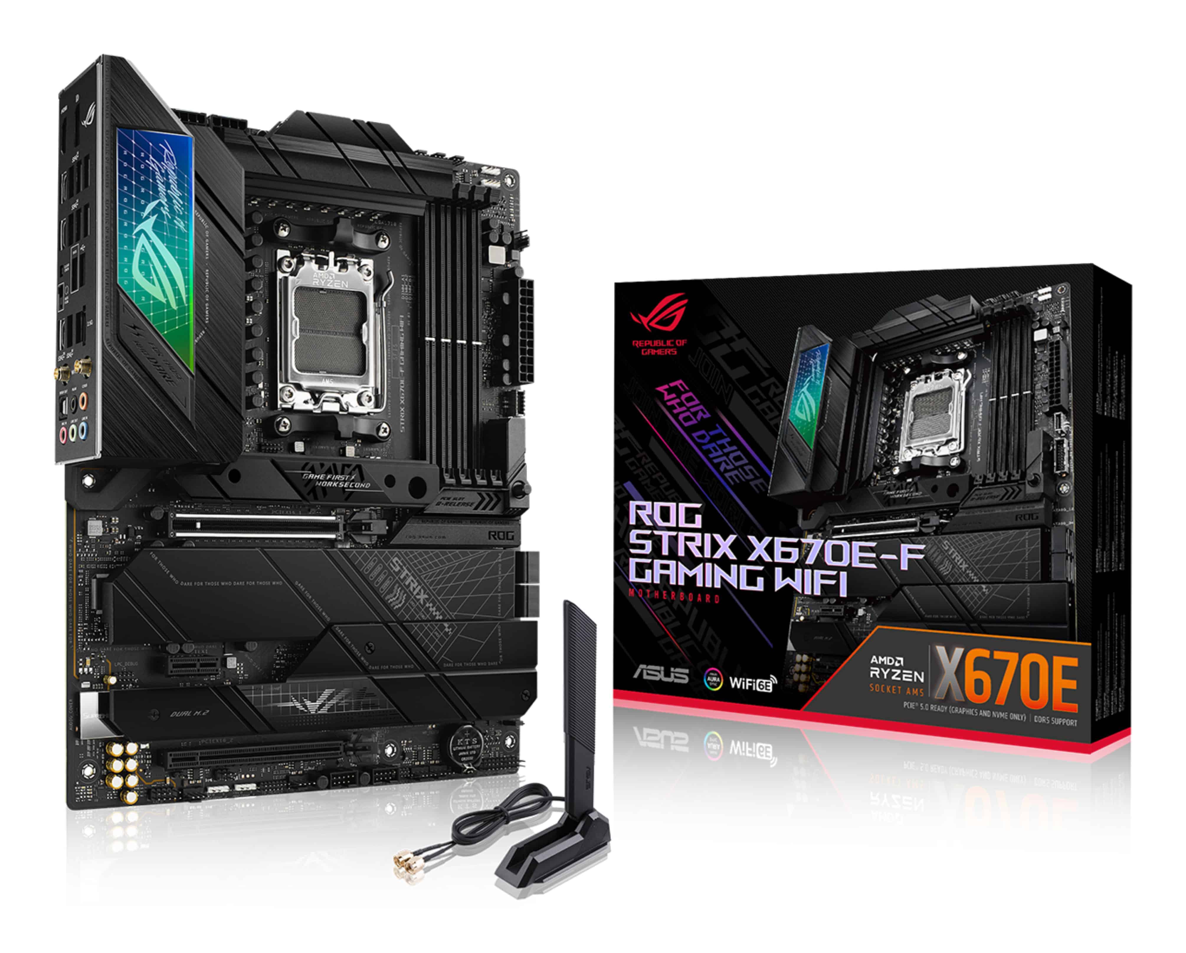 ASUS ROG STRIX X670E-F GAMING WIFI AMD X670 Socket AM5 ATX (90MB1BA0-M0EAY0) thumbnail