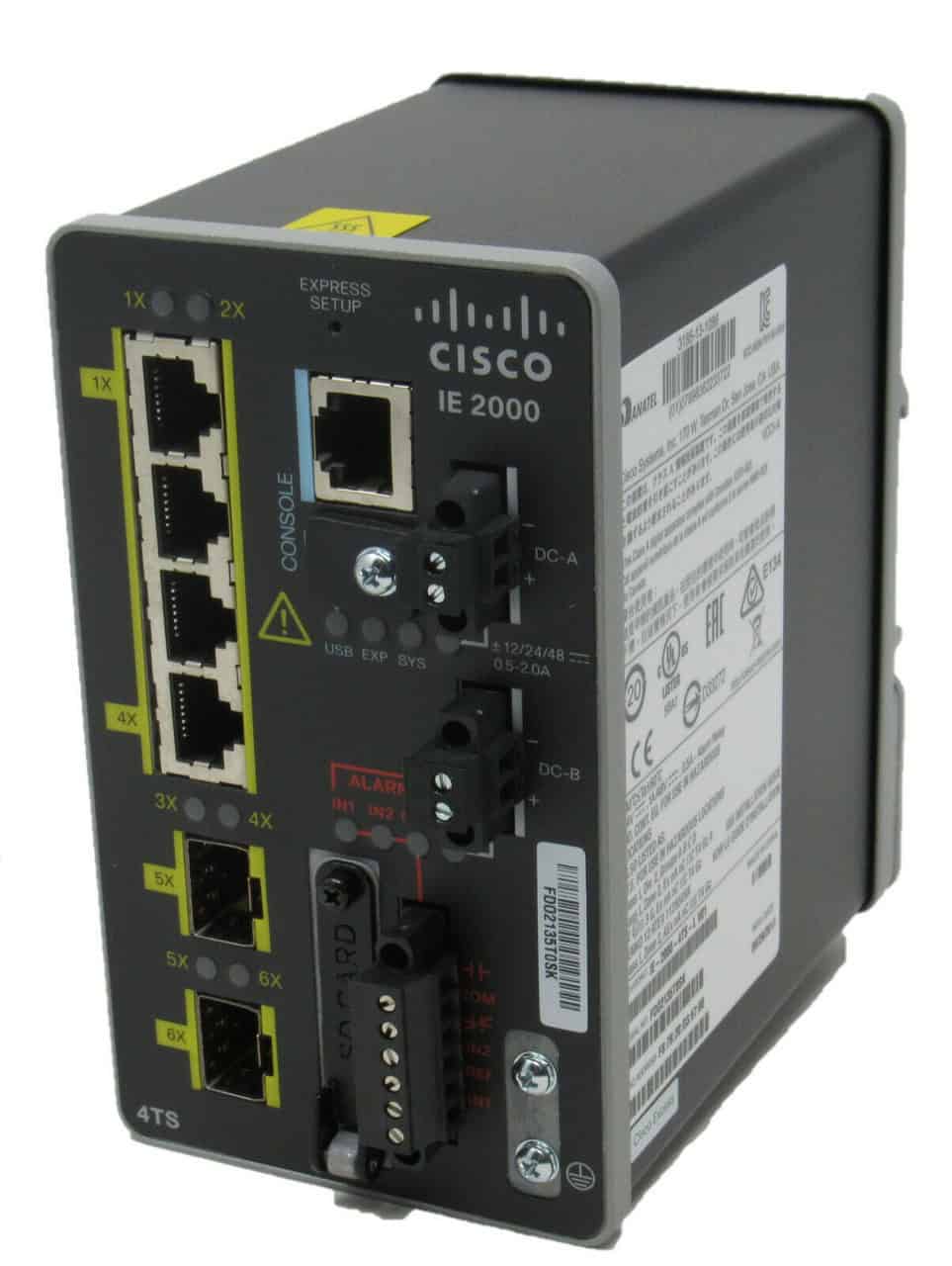 Cisco IE 4 10/100,2 Gig-port Base (IE-2000-4T-G-B) thumbnail