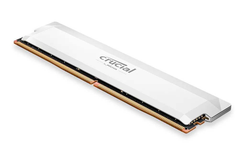 Crucial 16GB Crucial Pro Overclocking Edition Modul - DIMM 288-PIN 6400 MHz / PC5-51200 - CL38 - 1.35 V - ungepuffert - non-ECC (CP16G64C38U5W) thumbnail