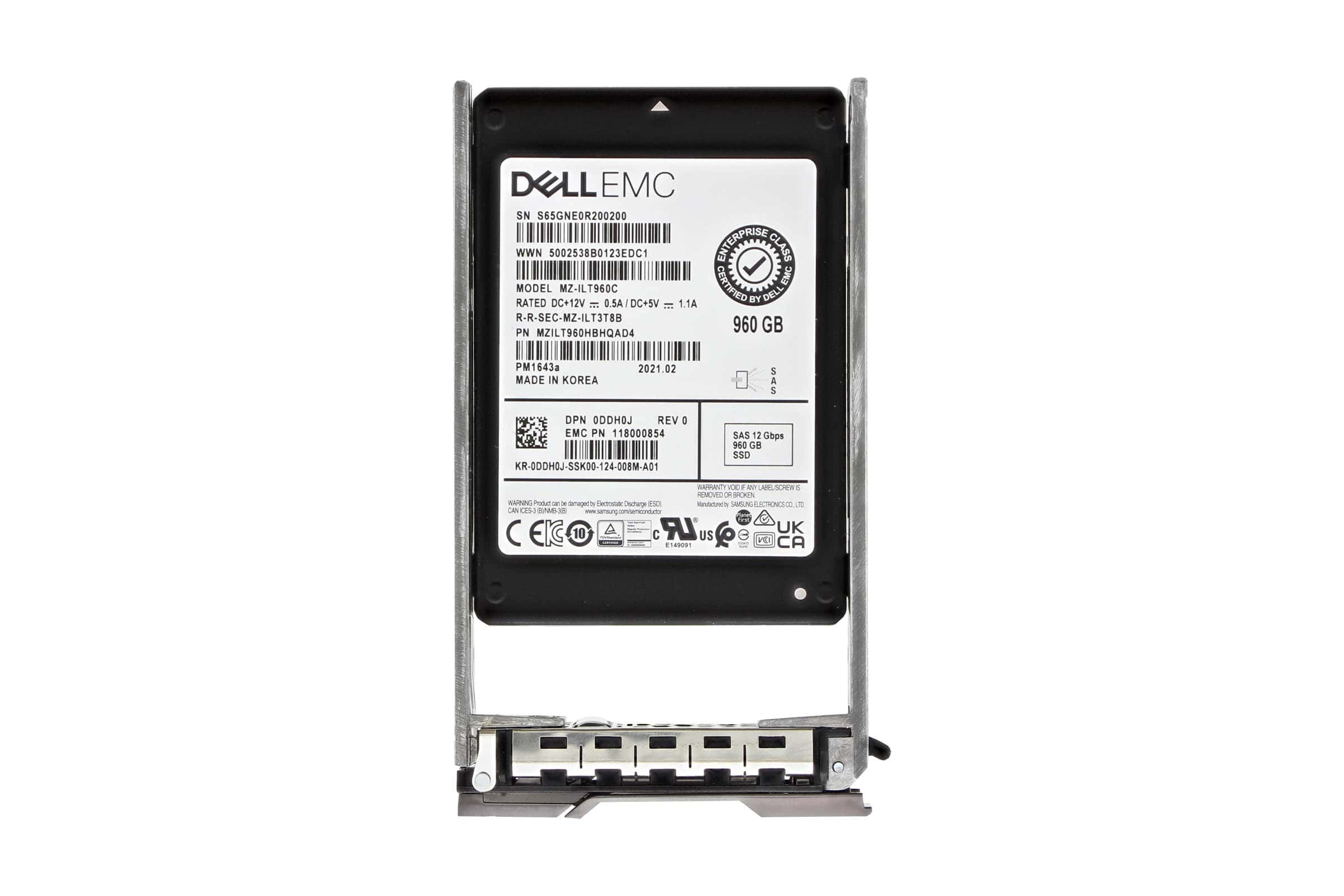 Dell 960GB SSD 2.5 SAS 12G RI (DDH0J-COMPELLENT-RFB) thumbnail