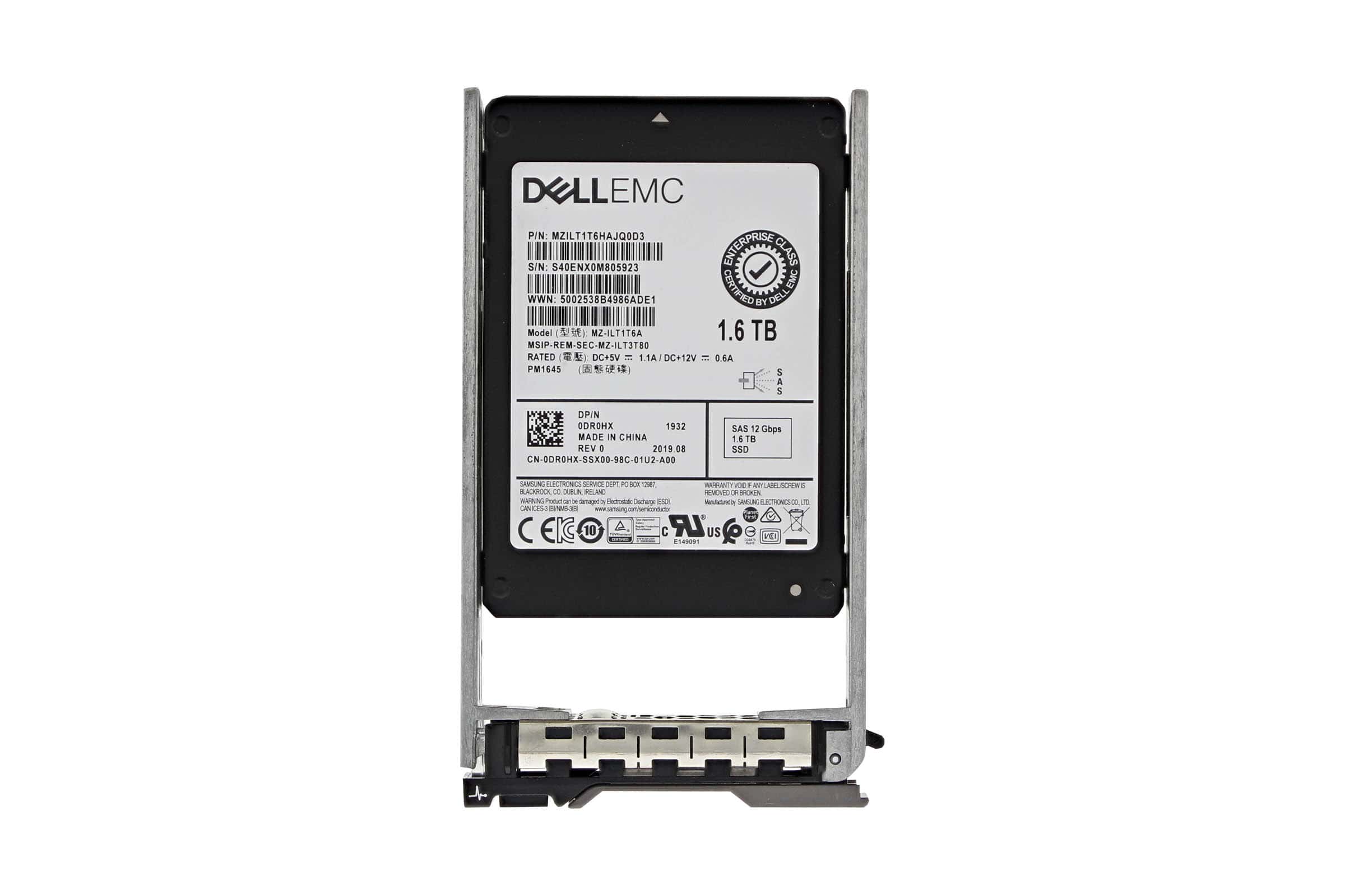 Dell SSDR 1.6T 2E IS12 2.5 S-PM EC (DR0HX-RFB) thumbnail