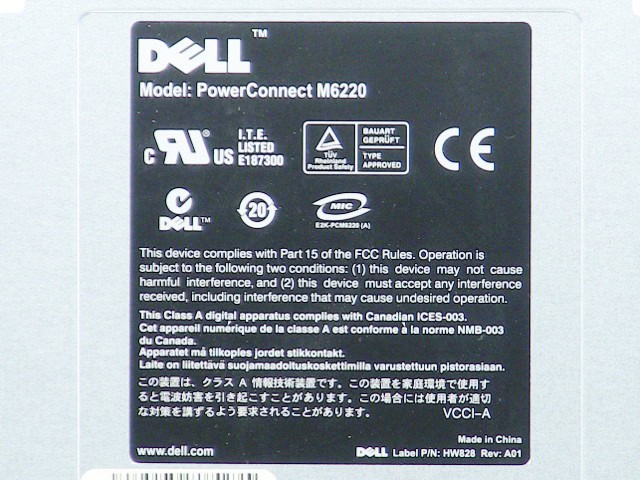 Dell M6220 Etherner Switch (GM069-RFB) thumbnail
