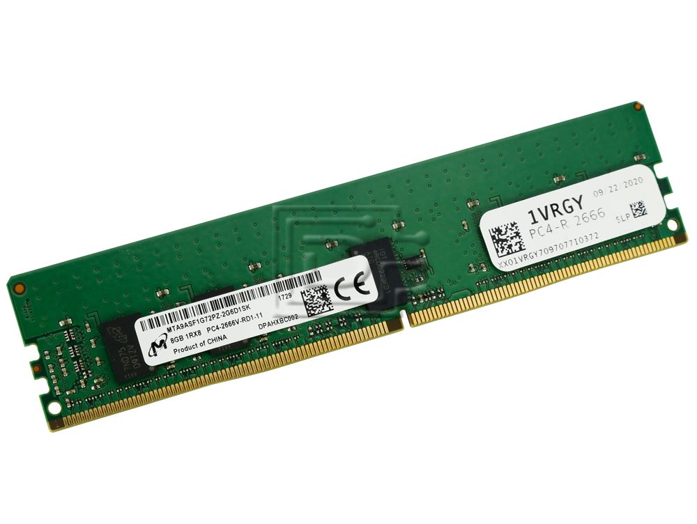 Dell 8GB 1Rx8 PC4-21300V-R (MTA9ASF1G72PZ-2G6D1Q-RFB) thumbnail