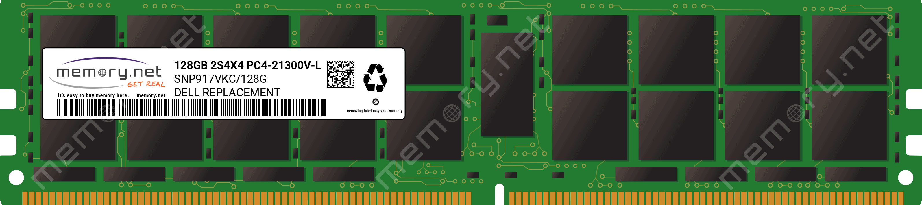 Dell 128GB (1*128GB) 8RX4 (SNP917VKC/128G-RFB) thumbnail