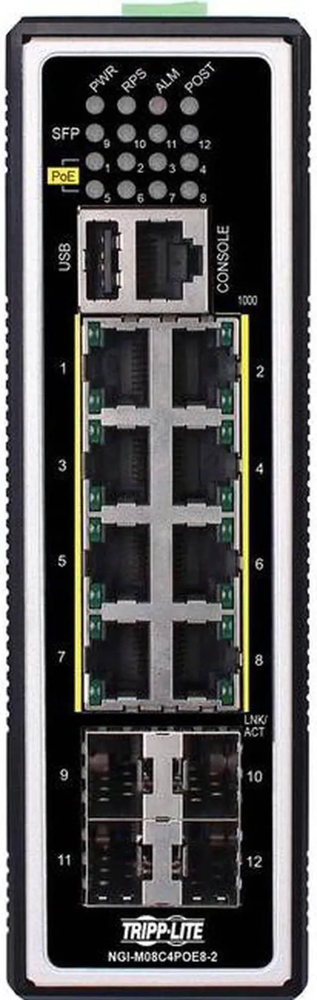 Eaton 8-Port Managed Industrial Gigabit Ethern (NGI-M08C4POE8-2) thumbnail