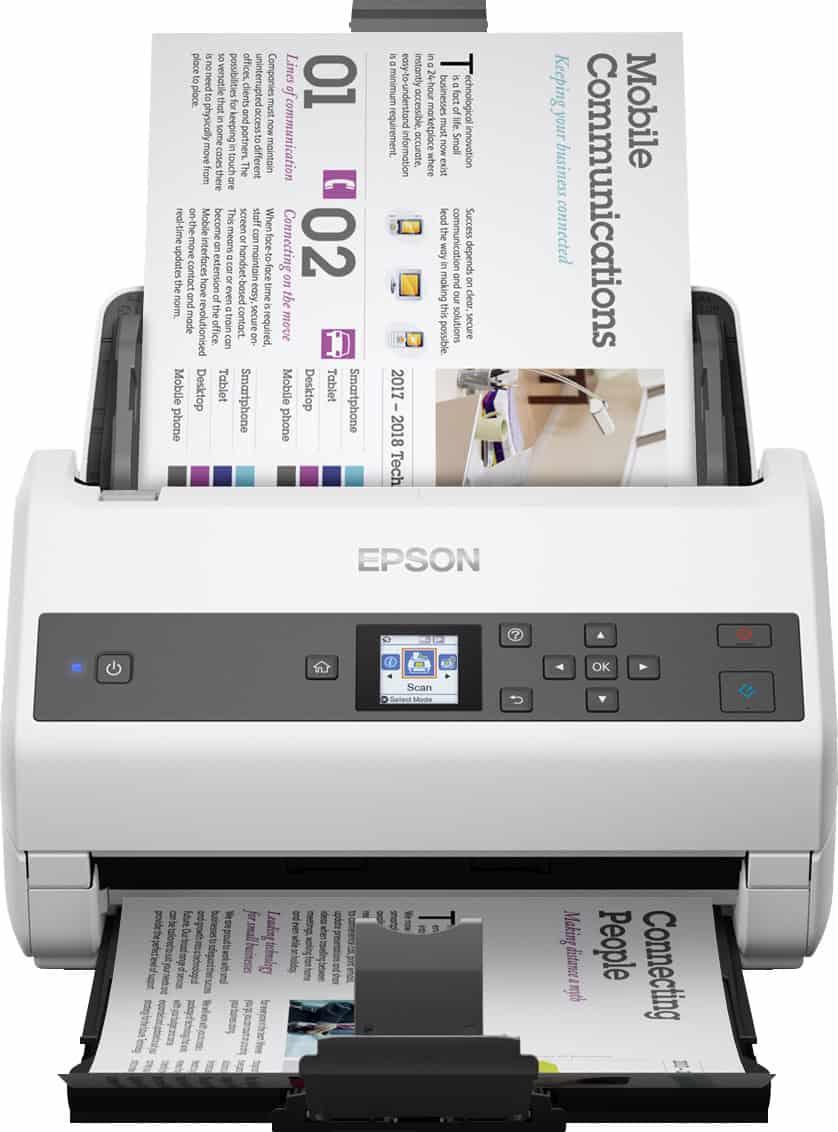 Epson WorkForce DS-870 Paginascanner 600 x 600 DPI A3 Grijs, Wit (B11B250401KF) thumbnail