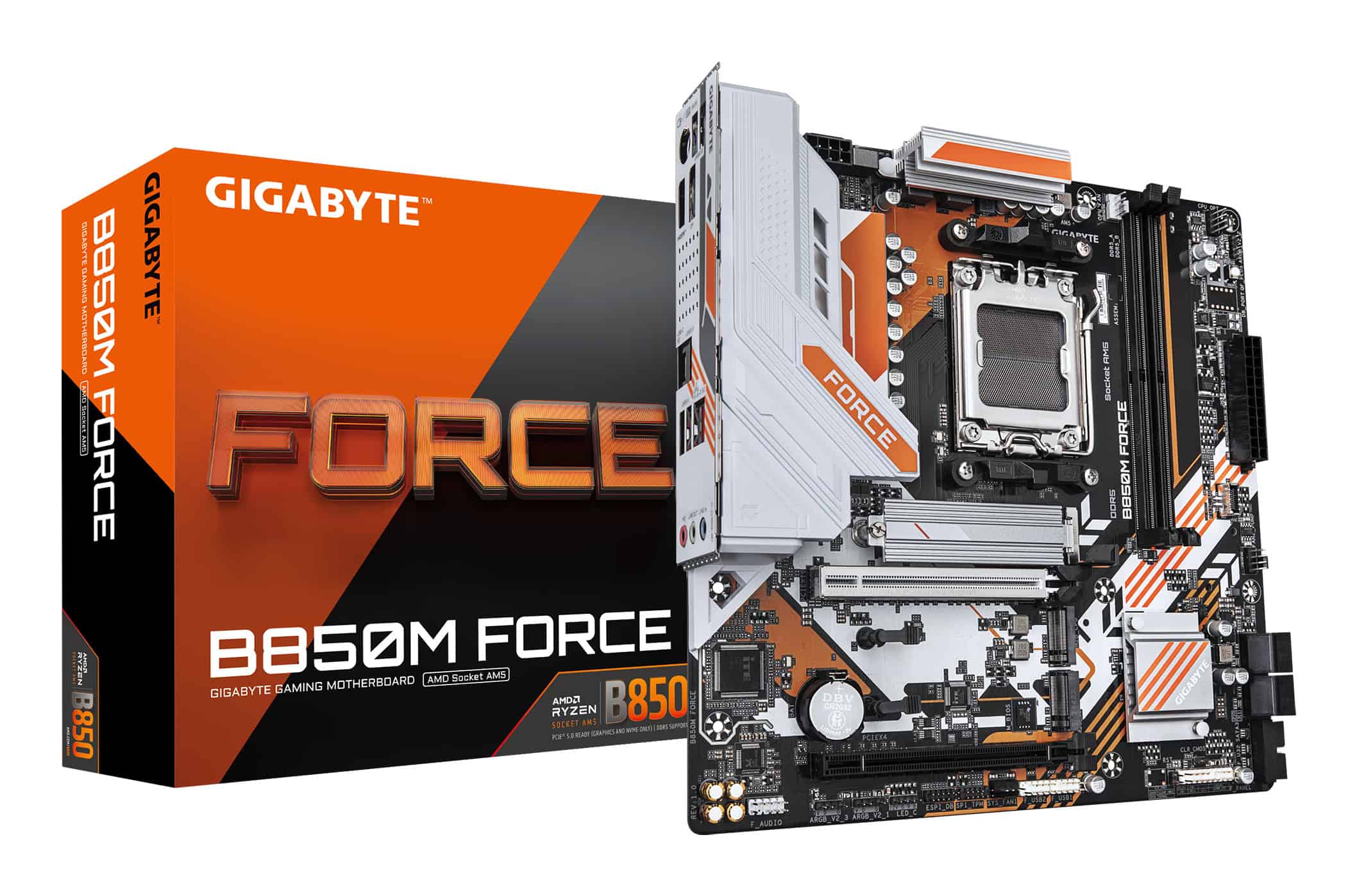 GIGABYTE B850M FORCE moederbord AMD B850 Socket AM5 micro ATX (B850M FORCE) thumbnail