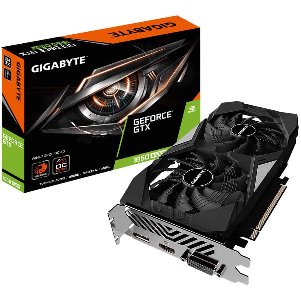 GIGABYTE GV-N165SWF2OC-4GD videokaart NVIDIA GeForce GTX 1650 SUPER 4 GB GDDR6 (GV-N165SWF2OC-4GD) thumbnail
