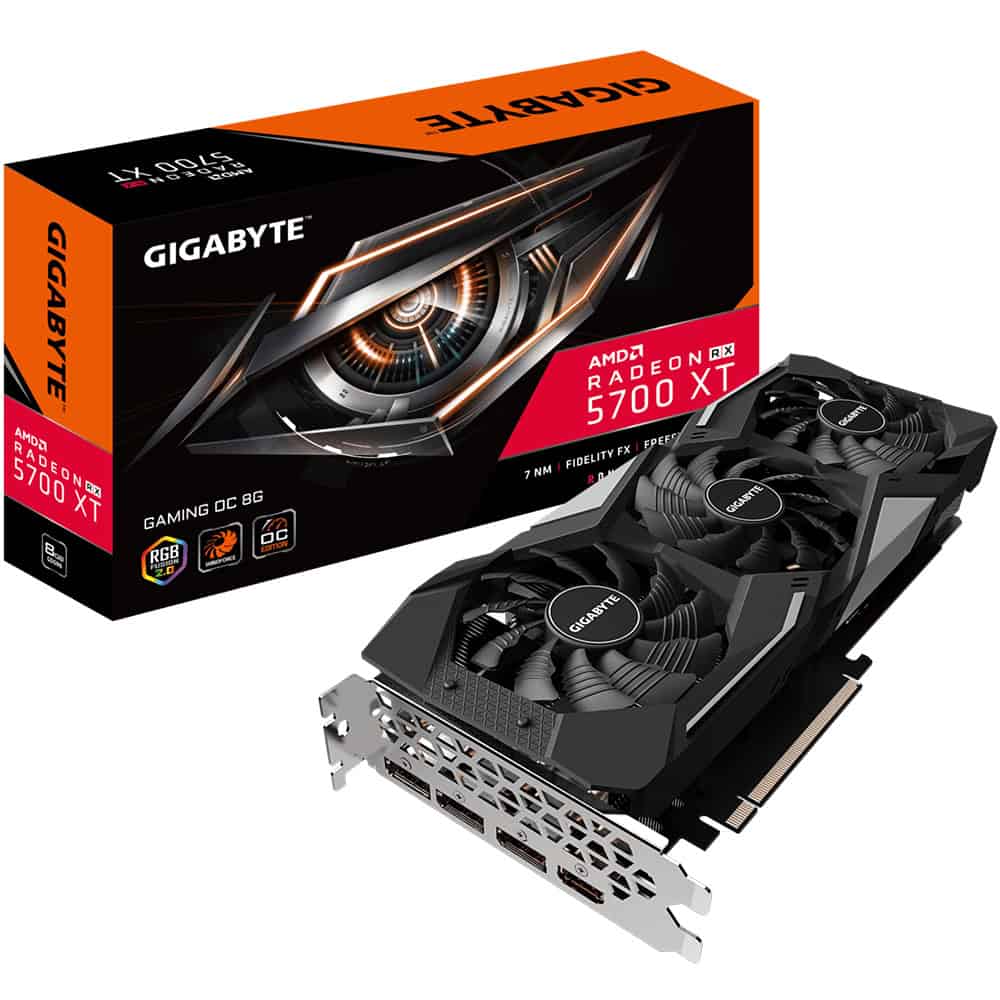 GIGABYTE GAMING RX 5700 XT OC 8G videokaart AMD Radeon RX 5700 XT 8 GB GDDR6 (GV-R57XTGAMING OC-8GD_REV2.0) thumbnail