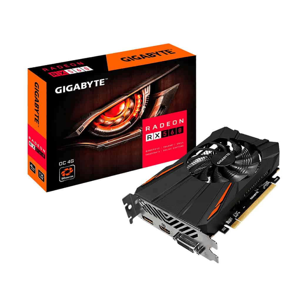 GIGABYTE GV-RX560OC-4GD-REV3.0 videokaart AMD Radeon RX 560 4 GB GDDR5 (GV-RX560OC-4GD-REV3.0) thumbnail
