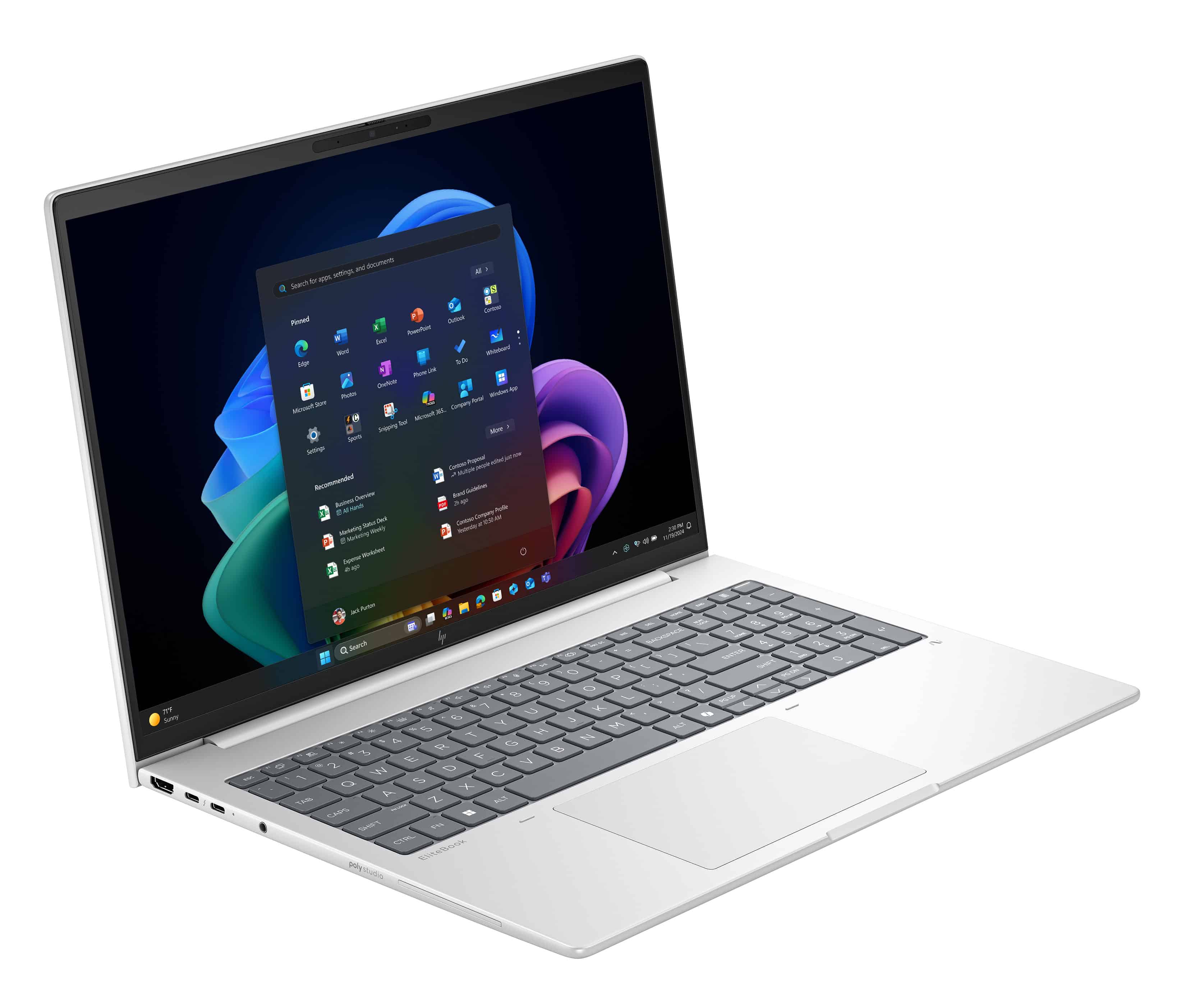 HP EliteBook 8 EB8G1a16AI RAI5340 16 24GB/512 PC NL Copilot+ PC AMD Ryzen AI 5 340 Laptop 40,6 cm (16") WUXGA DDR5-SDRAM 512 GB SSD Wi-Fi 7 (802.11be) Windows 11 Pro Zilver (AD4T3ET#ABH) thumbnail