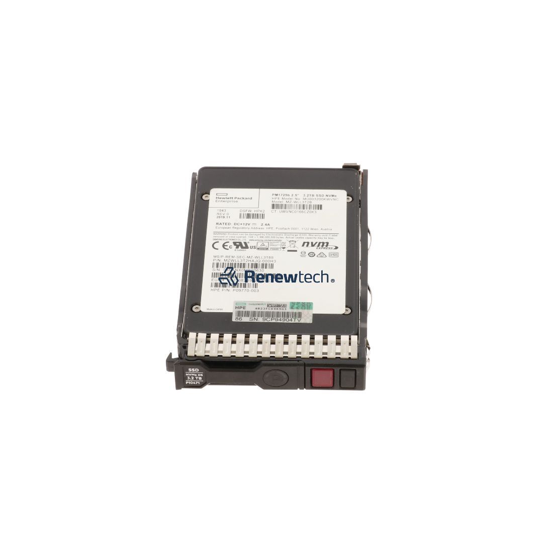 HP R/HPE 3.2TB NVMe x4 MU SFF SCN DS SSD (P10224R-B21) thumbnail