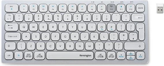 Kensington Dual Wireless Compact Keyboard - White (K75504UK) thumbnail
