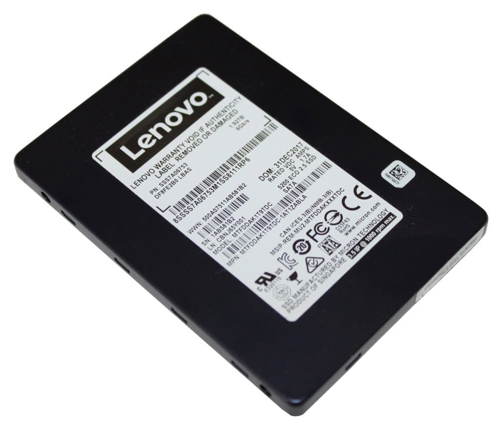 Lenovo 4XB7A14051 internal solid state drive 960 GB 3.5" SATA III 3D TLC NAND (4XB7A14051) thumbnail