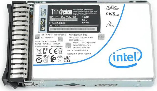 Lenovo U.2 Intel P5600 1.6TB MS NVMe SSD (4XB7A17152) thumbnail