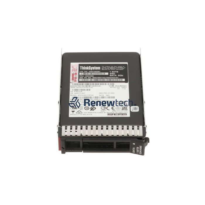 Lenovo ST50 3.5in SSD S4510 960GB RI SATA HS v2 (4XB7A80529) thumbnail