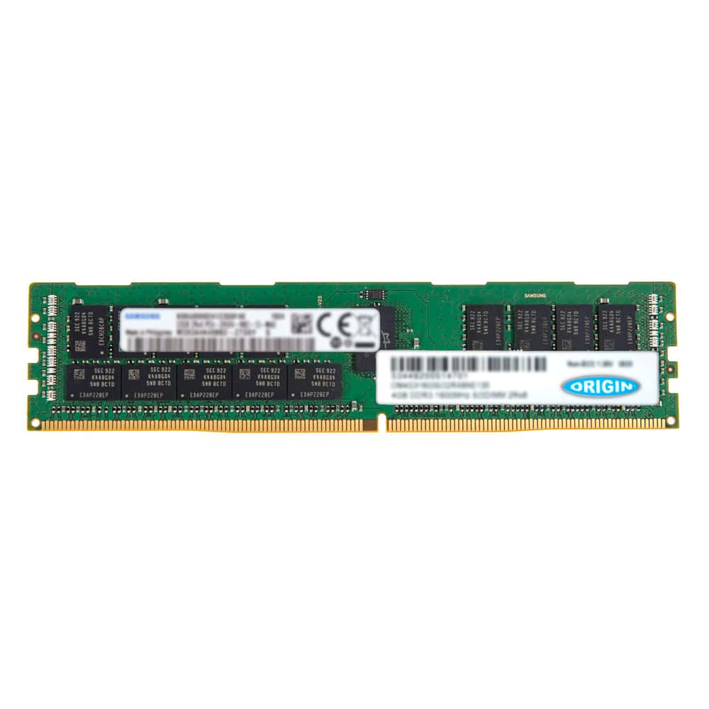 Origin Storage 4GB DDR4 2400MHz RDIMM 1Rx8 ECC 1.2V geheugenmodule 1 x 4 GB 288-pin DIMM (OM4G42400R1RX8E12) thumbnail