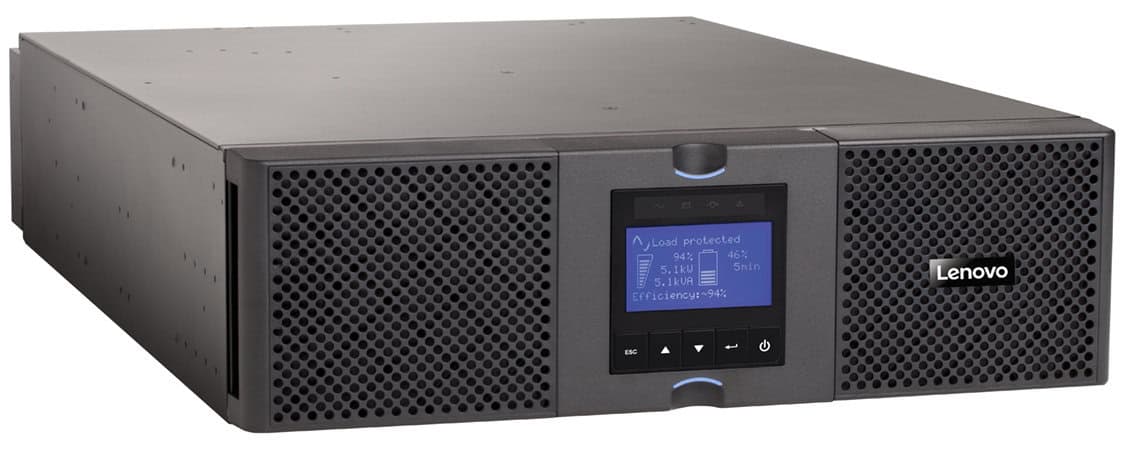Lenovo 55945KX UPS Dubbele conversie (online) 5 kVA 4500 W 10 AC-uitgang(en) (55945KX) thumbnail