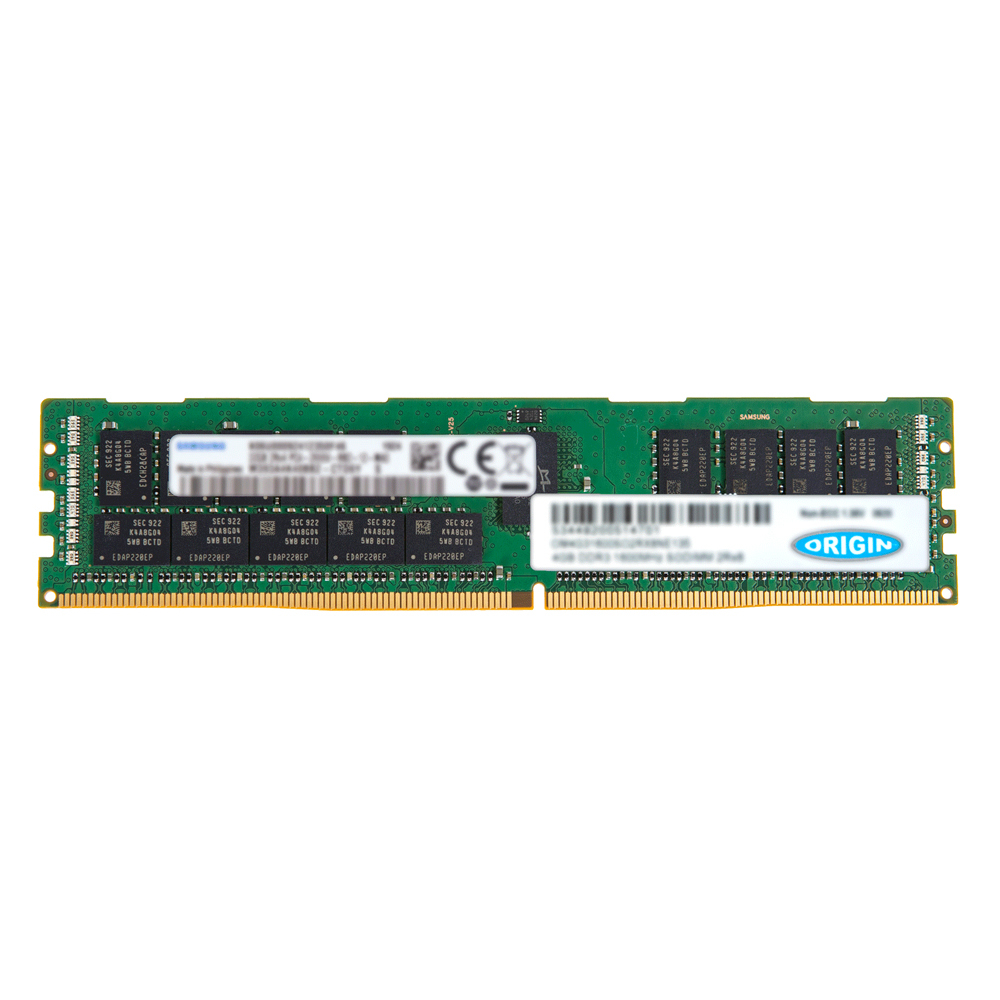 Origin Storage 8GB DDR4 2666MHz RDIMM 1Rx8 ECC 1.2V geheugenmodule 1 x 8 GB 288-pin DIMM (OM8G42133R1RX8E12) thumbnail