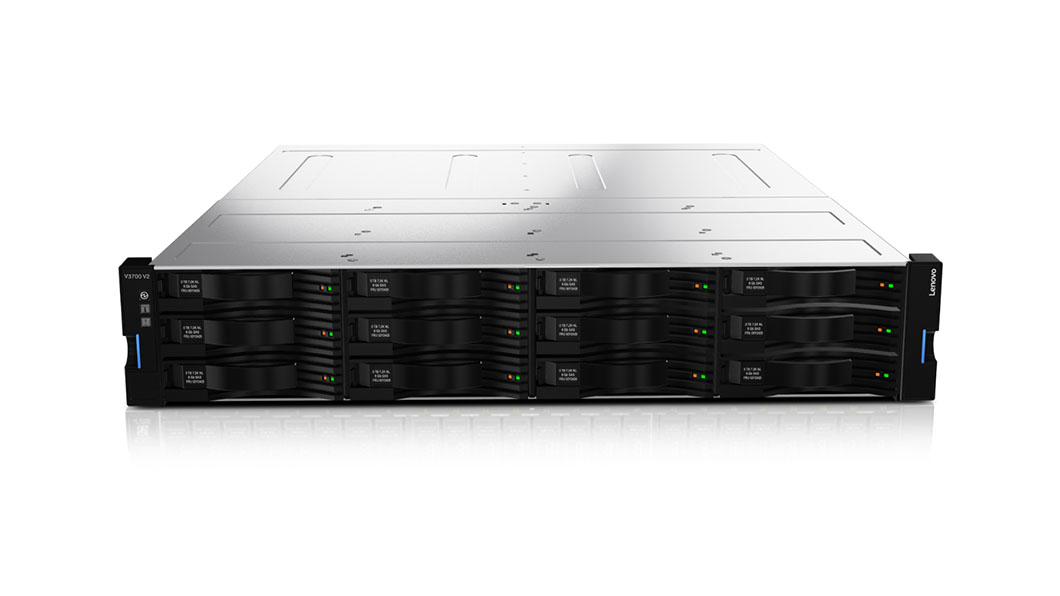 Lenovo Storage V3700 V2 XP disk array 0 TB Rack (2U) Zwart, Zilver (6535EC3) thumbnail