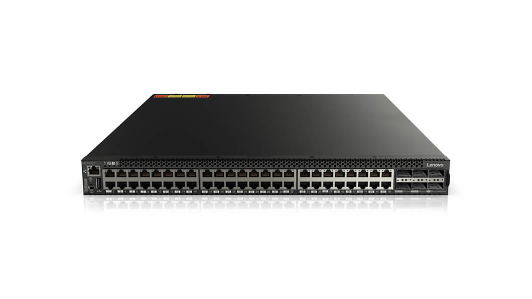 Lenovo ThinkSystem NE1072T Managed L2/L3 10G Ethernet (100/1000/10000) 1U Zwart (7159C1X) thumbnail