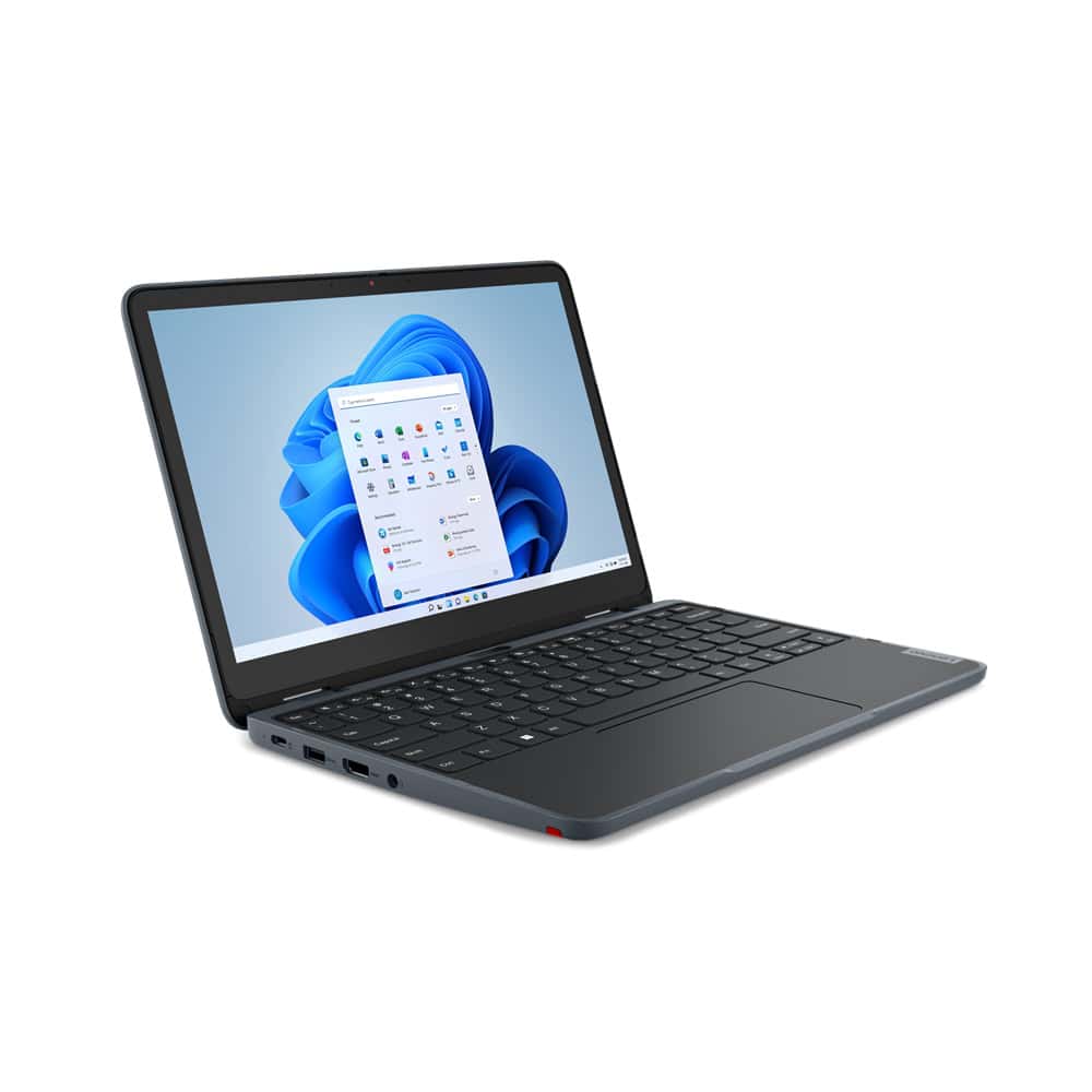 Lenovo 300w Yoga Gen 4 Intel® N N100 Hybride (2-in-1) 29,5 cm (11.6) Touchscreen HD 4 GB LPDDR5-SDRAM 128 GB SSD Wi-Fi 6 (802.11ax) Windows 11 Pro Academic Engels Grijs (82VM000KMH) thumbnail