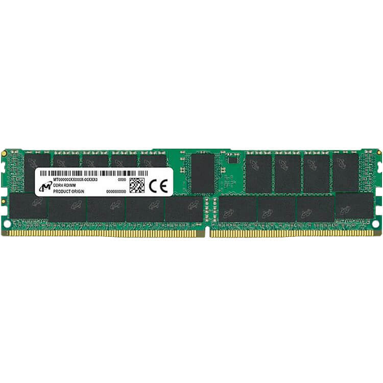 Micron DDR4 RDIMM 32GB 2Rx4 3200 (MTA36ASF4G72PZ-3G2E7R) thumbnail