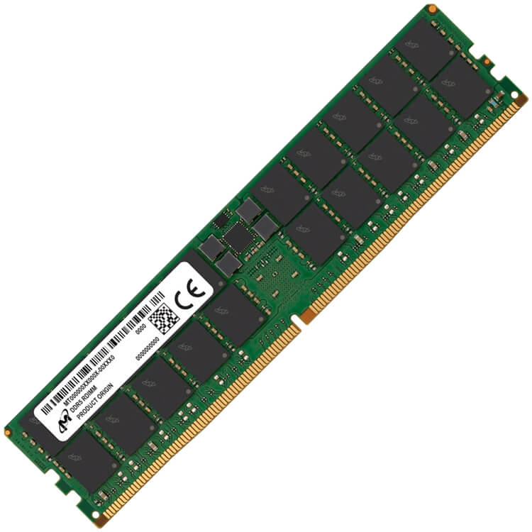 Micron 64GB DDR5-4800 RDIMM (MTC40F2046S1RC48BA1R) thumbnail