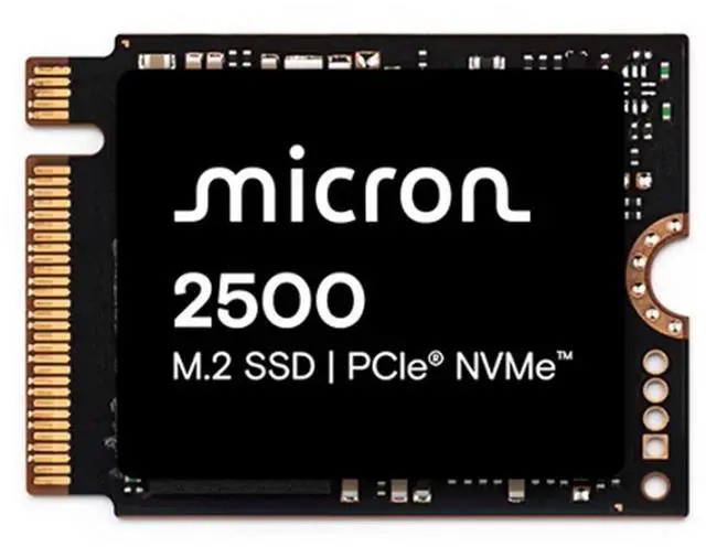 Micron 2500 2TB NVMe M.2 22x80mm SSD (MTFDKBA2T0QGN-1BN1AABYYR) thumbnail