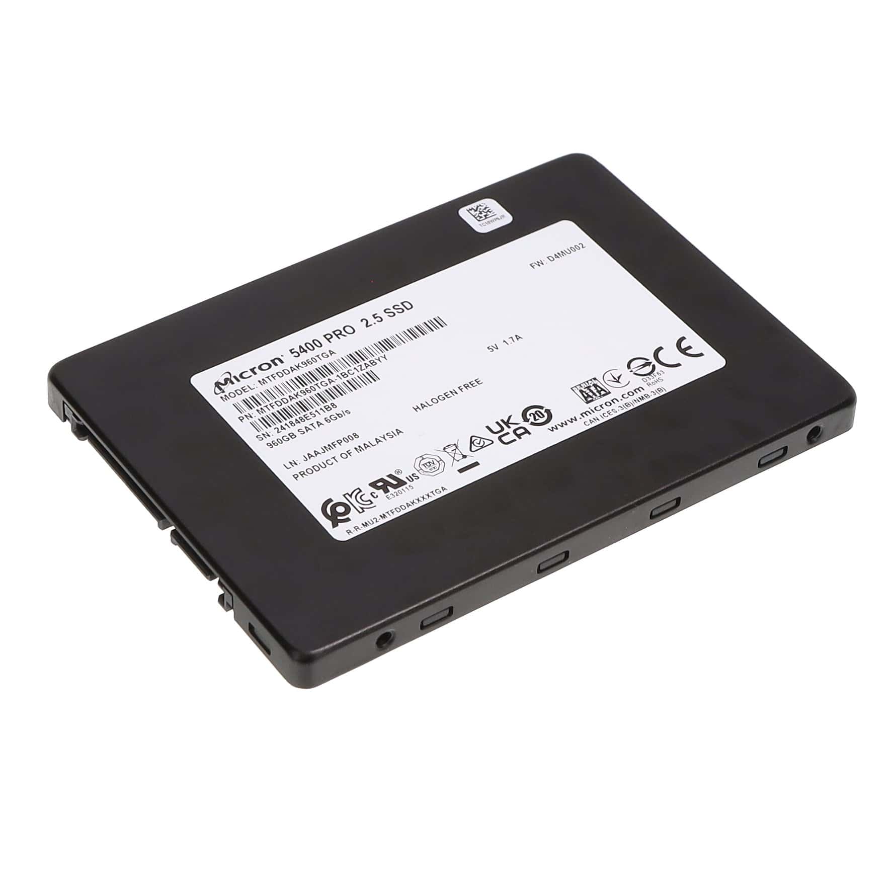 Micron 7450 PRO 960GB NVMe U.3 7mm SSD (MTFDKCB960TFR-1BC15ABYYR) thumbnail