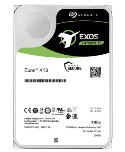 Seagate Exos X18 interne harde schijf 10 TB 7200 RPM 256 MB 3.5" SATA III (ST10000NM020G) thumbnail