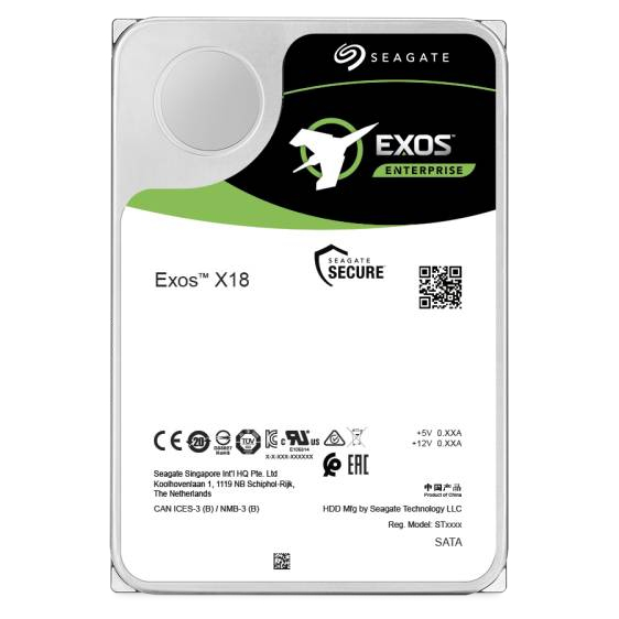 Seagate Exos X18 interne harde schijf 16 TB 7200 RPM 256 MB 3.5" SAS (ST16000NM005J) thumbnail