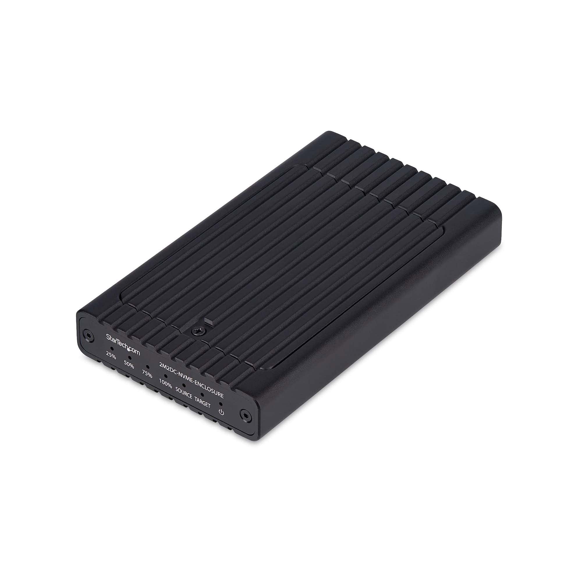StarTech.com Dual-Bay M.2 NVMe Behuizing en Standalone Duplicator, 1:1 NVMe SSD Cloner en M.2 SSD Behuizing, USB-C 10Gbps, Dual M.2 NVMe Lezer en Offline Kloner (2M2DC-NVME-ENCLOSURE) thumbnail